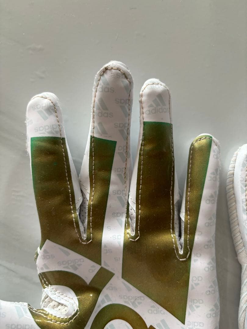 adidas“adizero 5 STAR 8.0“ホワイト/ゴールド Lサイズ