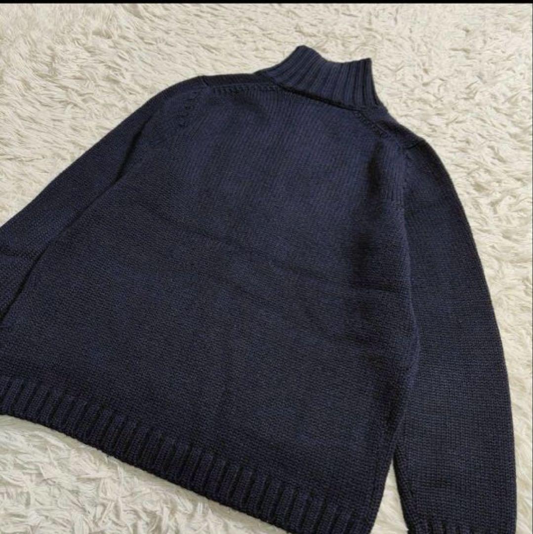 ZANONE ネイビー カーディガン 50 イタリア製