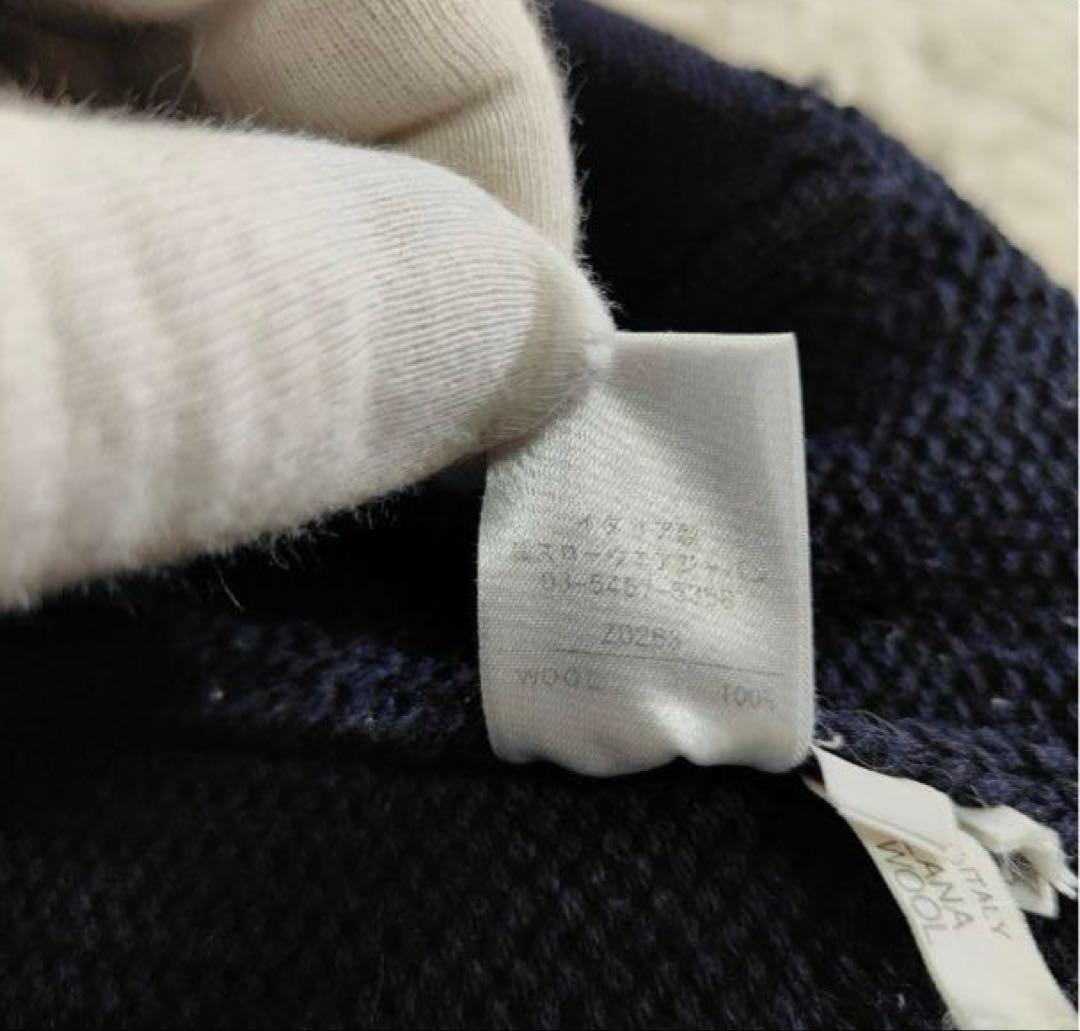 ZANONE ネイビー カーディガン 50 イタリア製