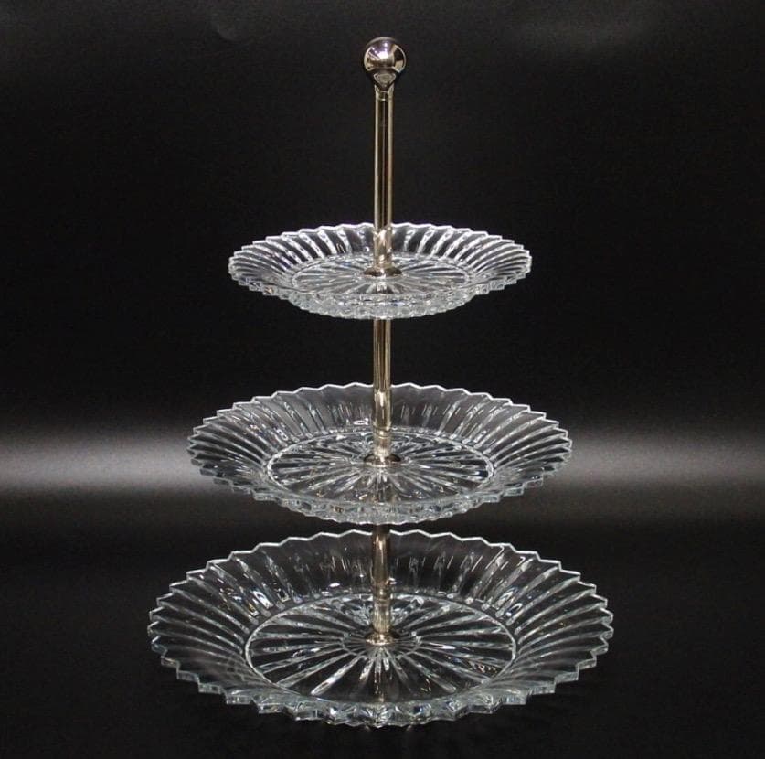 Baccarat バカラ ミルニュイ ケーキスタンド 3段 アフタヌーンティー