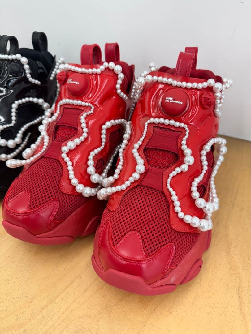 Noir Kei Ninomiya Reebok pump fury パール　赤