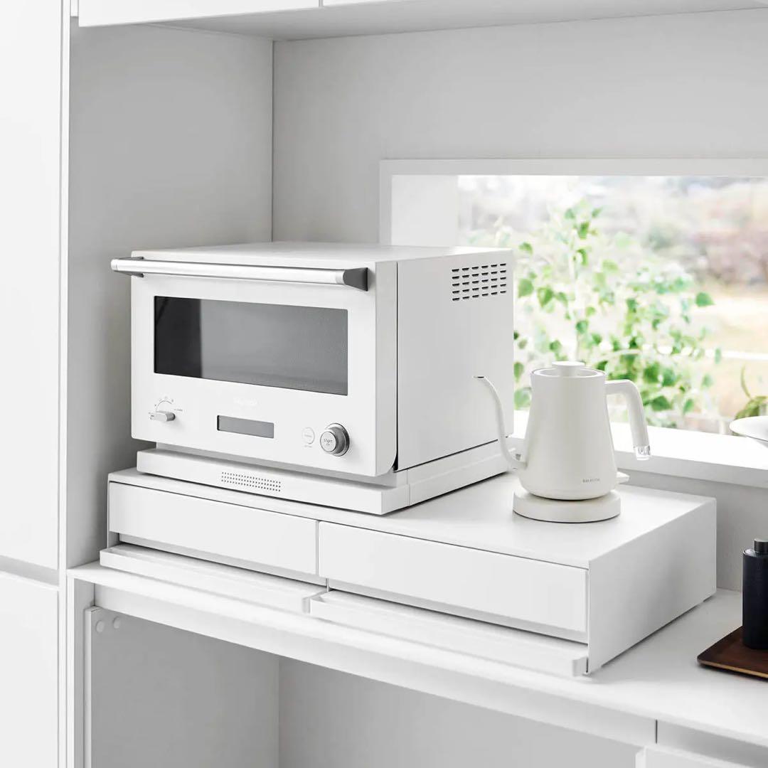 TOWER ツーウェイキッチン家電下引き出し＆スライドテーブル タワー W80