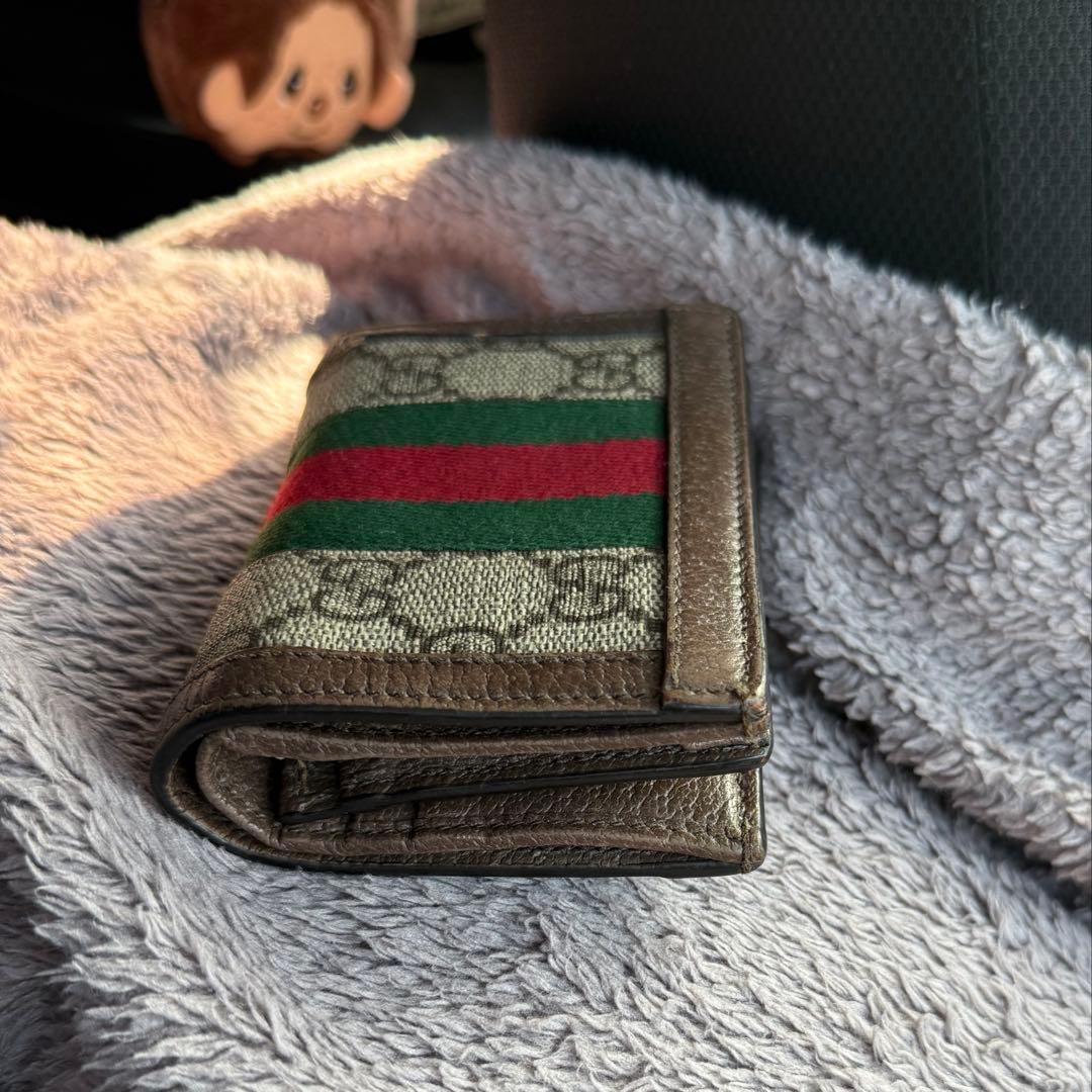 美品GUCCI オフィディア GGカードケース ウォレット ＆紙幣入れ付き