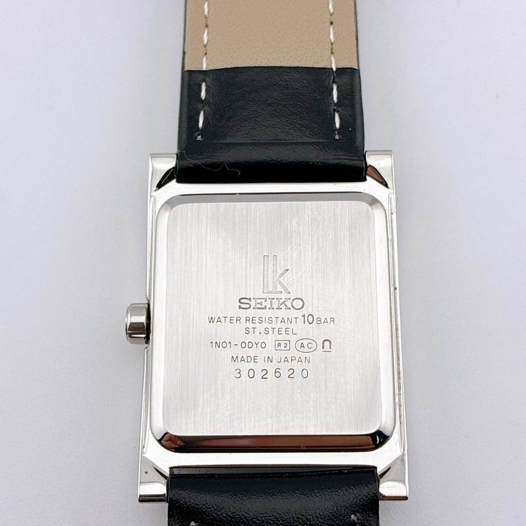 【美品/電池交換済】SEIKO　LK　腕時計　8pダイヤ　新品ベルト　シェル
