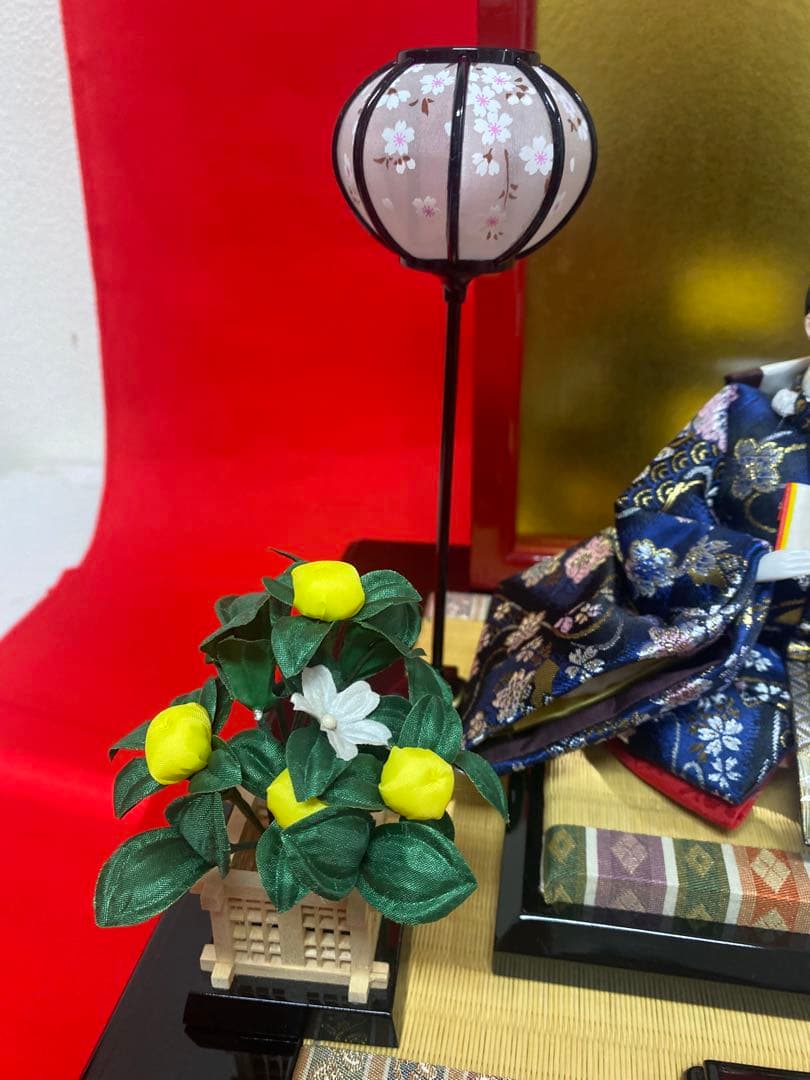 東京久月　雛人形　親王平飾り・間口約６３×奥行約３７×高さ約３２㎝