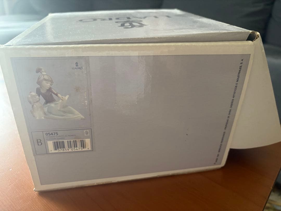 Lladro リヤドロ少女と犬 サイン入り