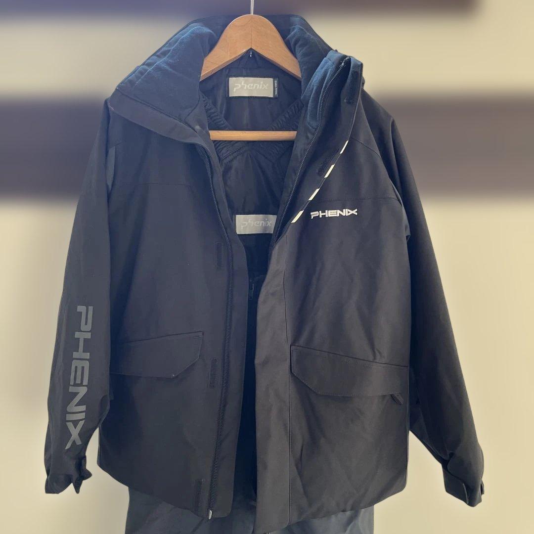 PHENIX 140cm スキーウェアセット ブラック