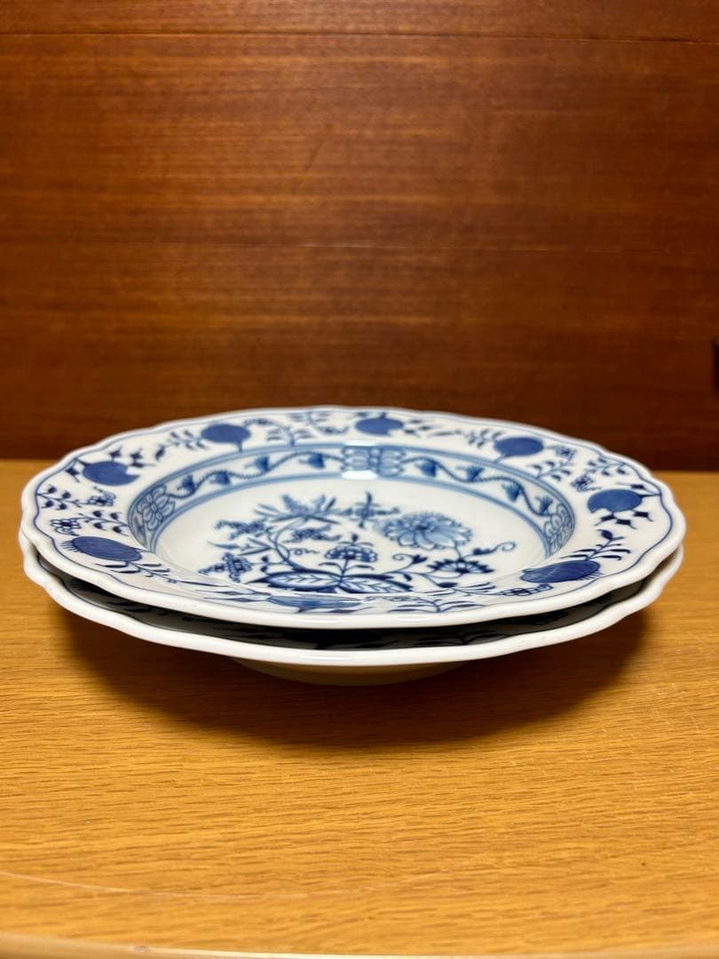 ⭐️マイセン★ブルーオニオン⭐️皿2枚　23cmプレート★新品未使用★