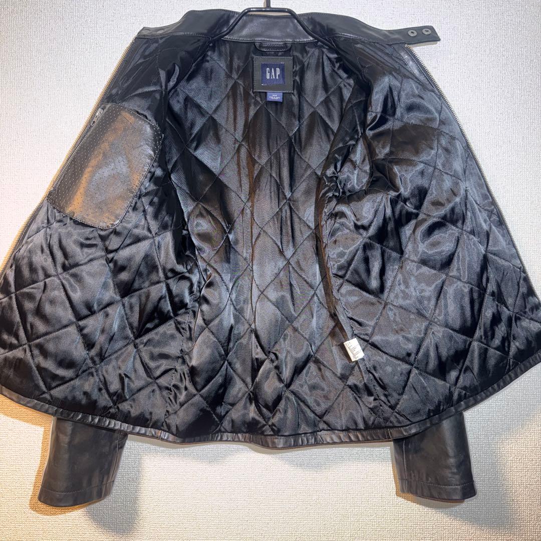 【希少】OLD GAP シングルライダースジャケット 本革 M 美品