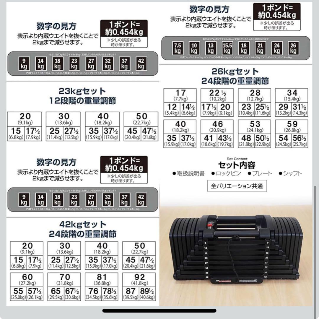 TOP FILM 可変式 ブロックダンベル 42kg×個 オールブラック