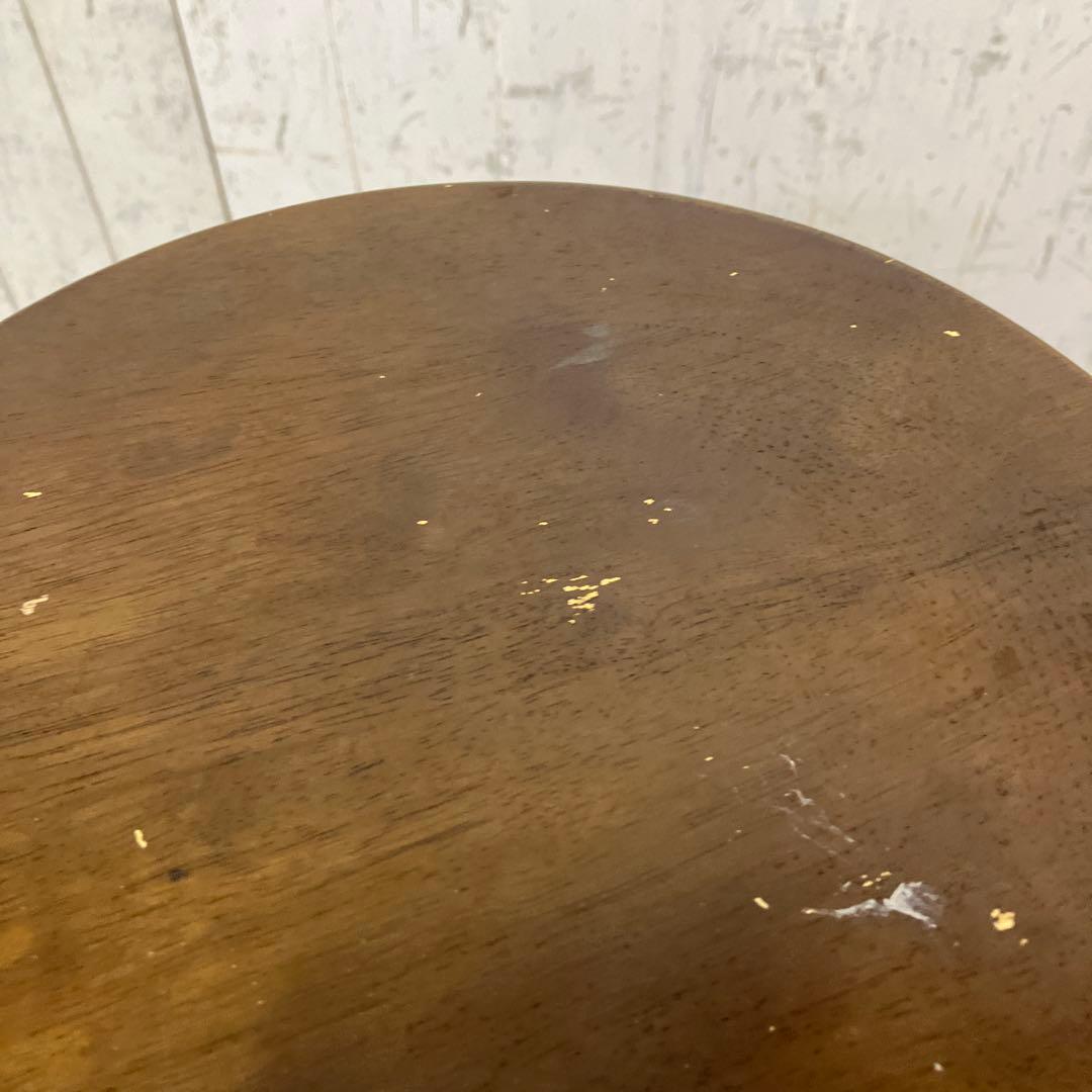 A-2 ② 昭和レトロ 木製 バースツール ハイチェア スツール 椅子 丸椅子