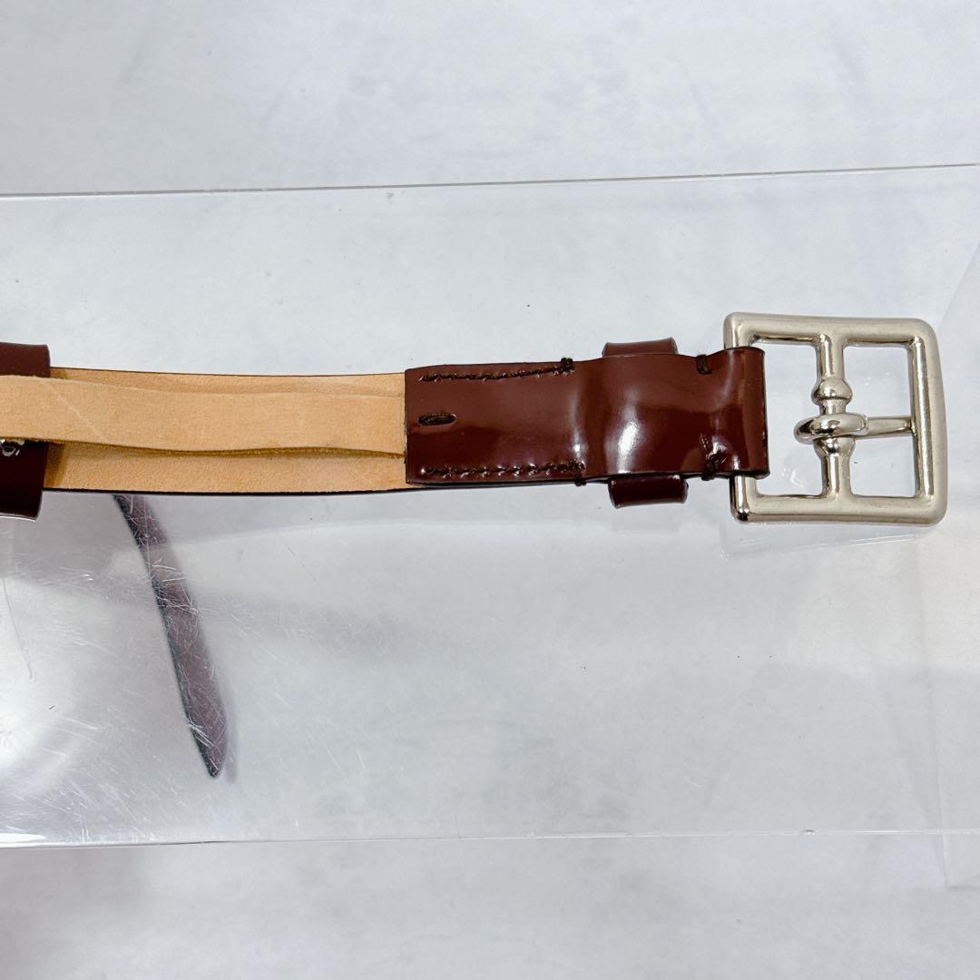 J&M DAVIDSON ハーネスバックル レザーベルト 80/32 英国製