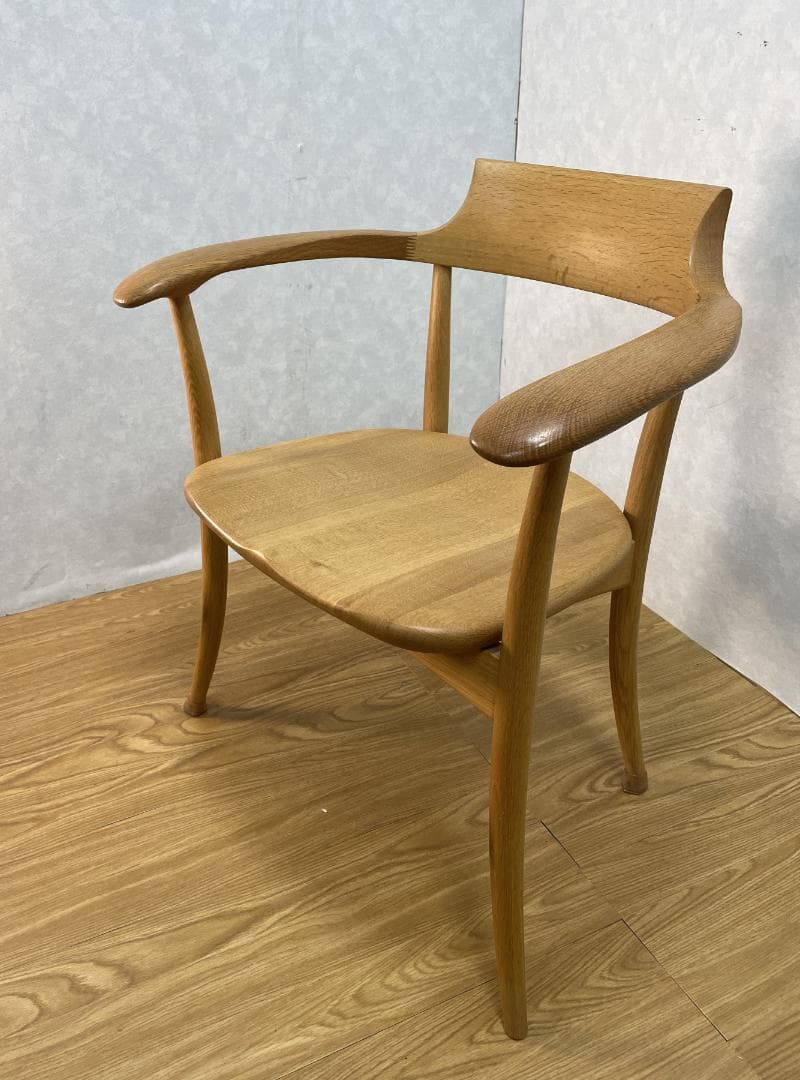 K☆1031 飛騨産業 アームチェア SG261A　ホワイトオーク