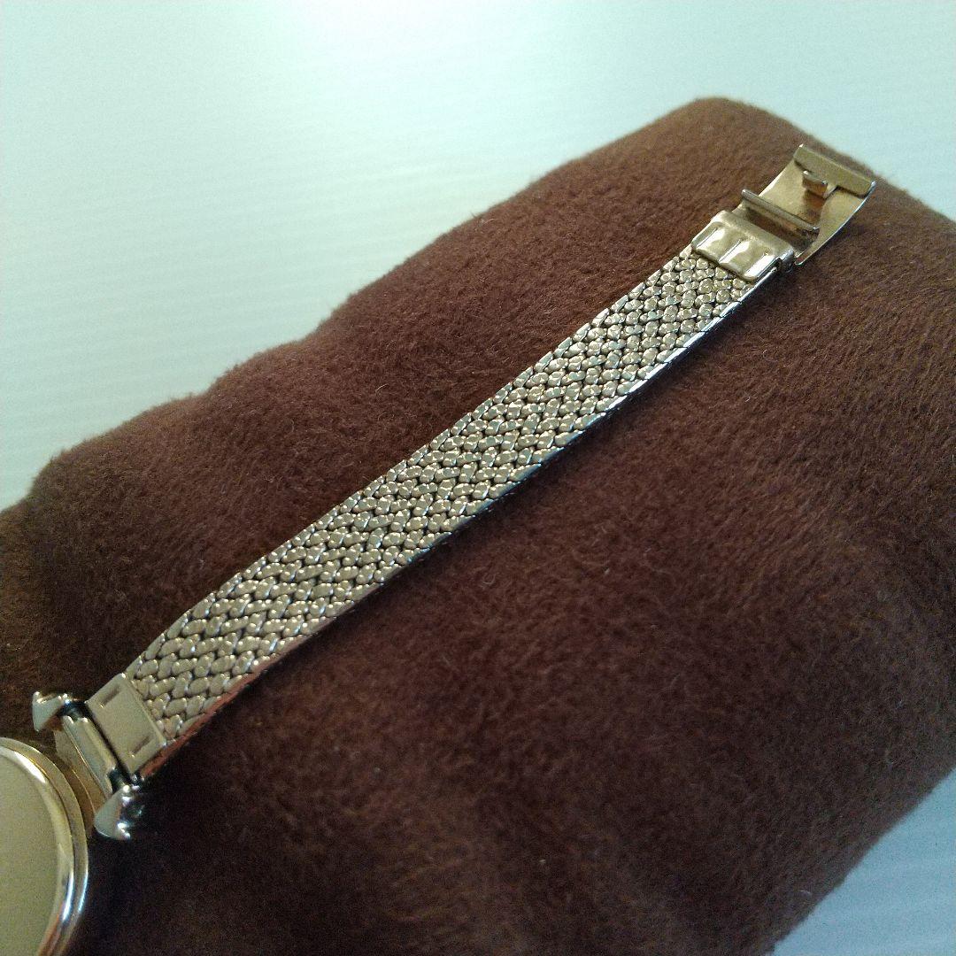 ✨極美品✨ageteアガット ソーラー 金 ゴールドラウンド腕時計レディース