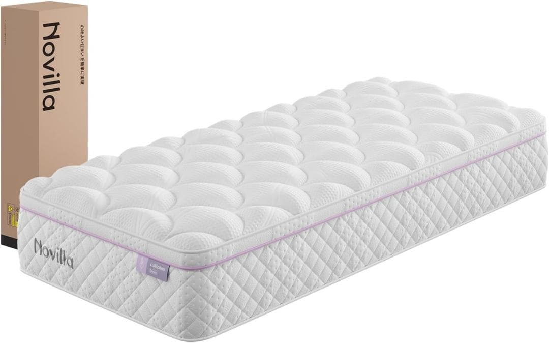 【R1824-74-169】ラベンダー香る高反発26cmポケットコイル