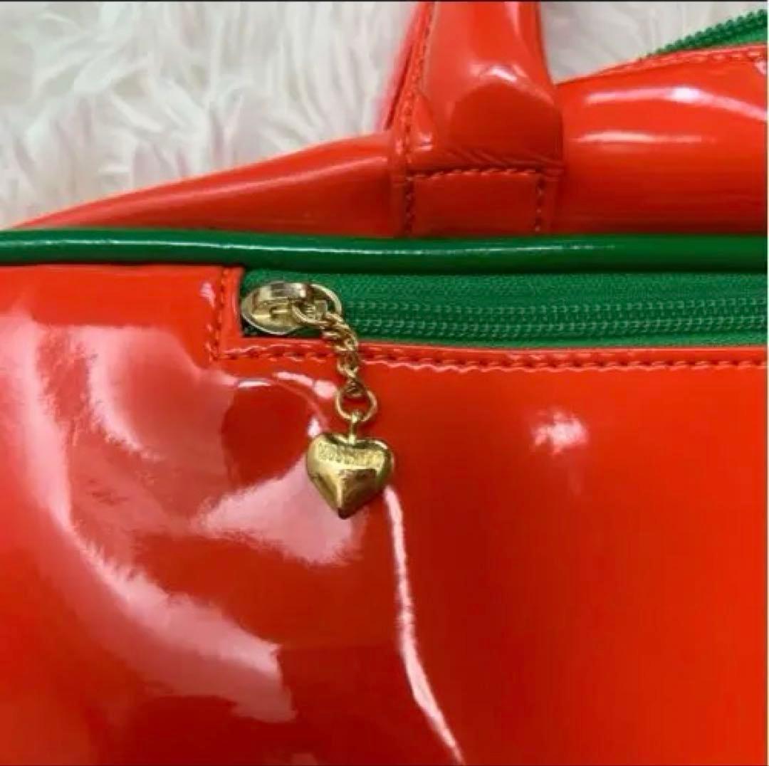 希少　新品　90's MOSCHINO 2way エナメルボストンバック　日本製