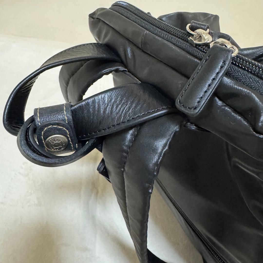 美品　ペレボルサ　ギャザーリュック　チアーズ　Cheers　バックパック　黒