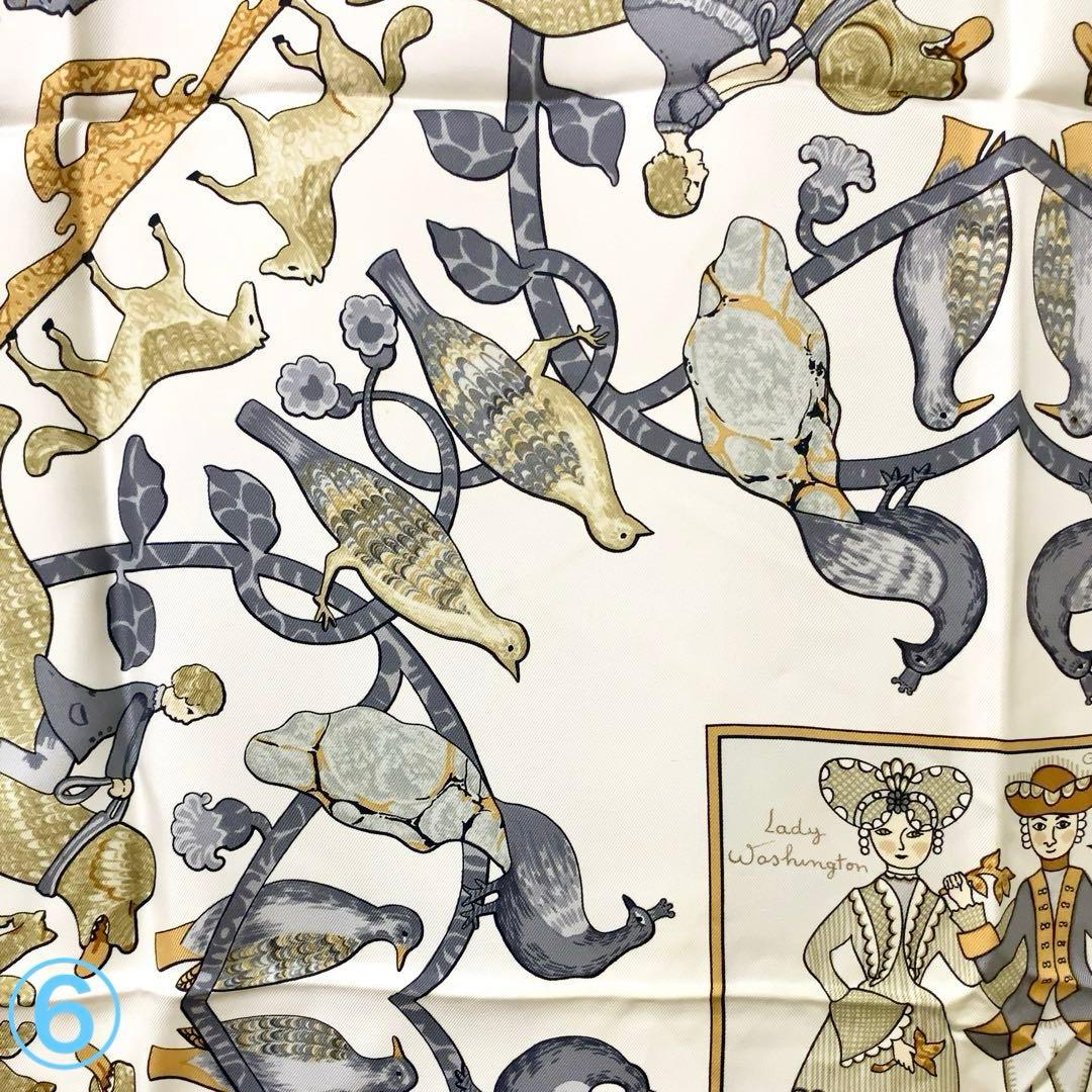 オーママ【未使用】HERMES カレ 90　古き良きアメリカ