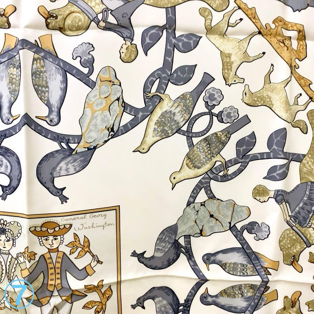 オーママ【未使用】HERMES カレ 90　古き良きアメリカ