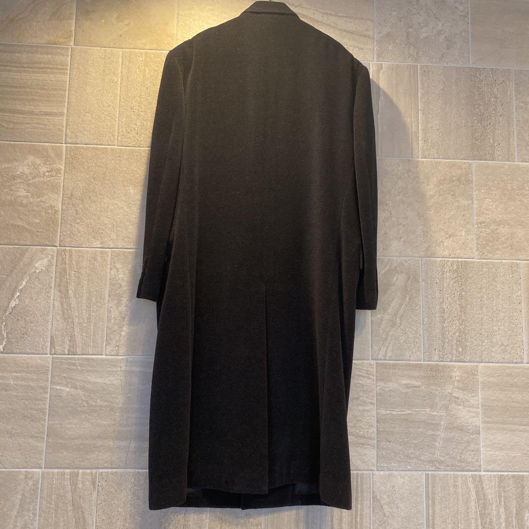 【まさと】アンゴラ混　チェスターコート ロングコート　チャコールグレー