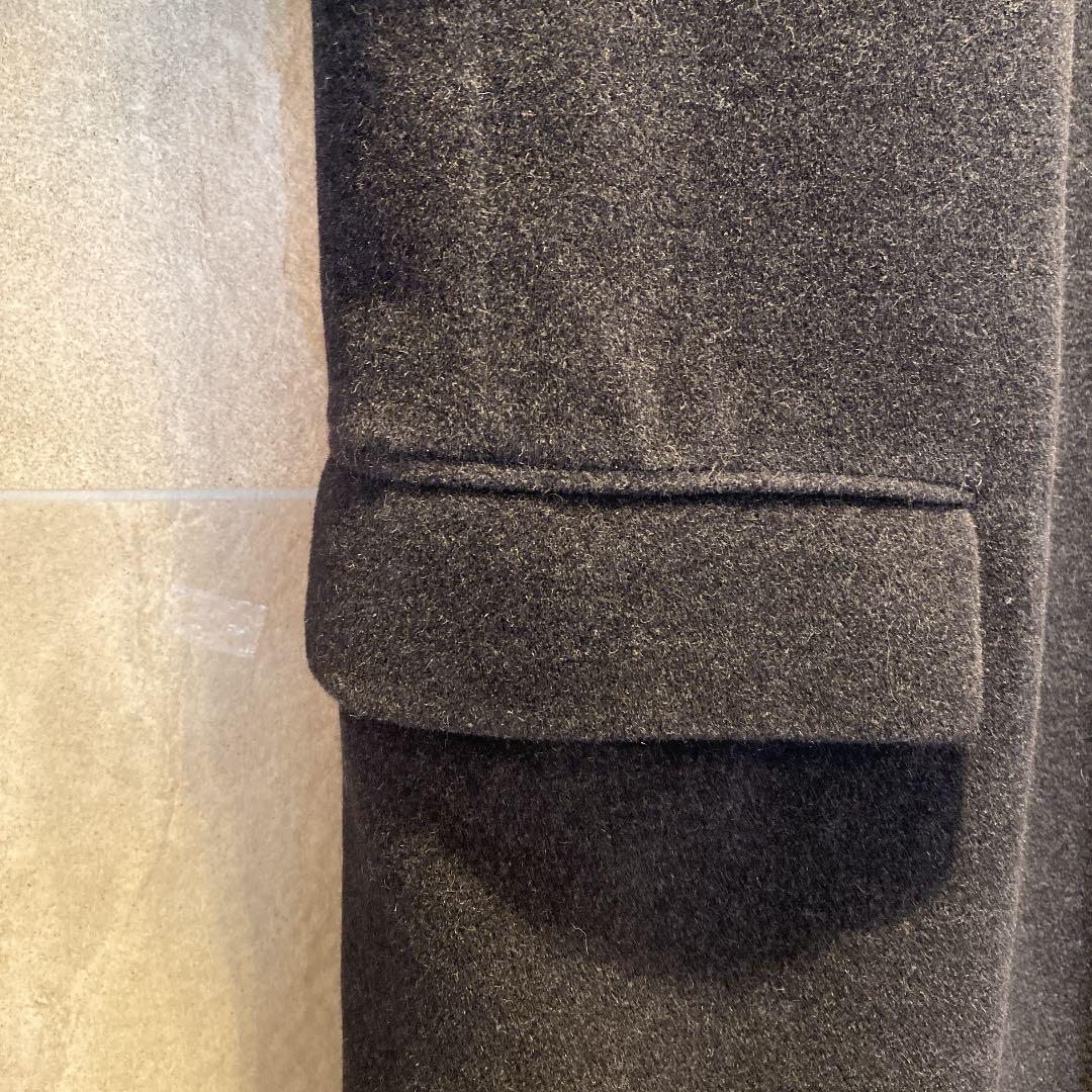 【まさと】アンゴラ混　チェスターコート ロングコート　チャコールグレー