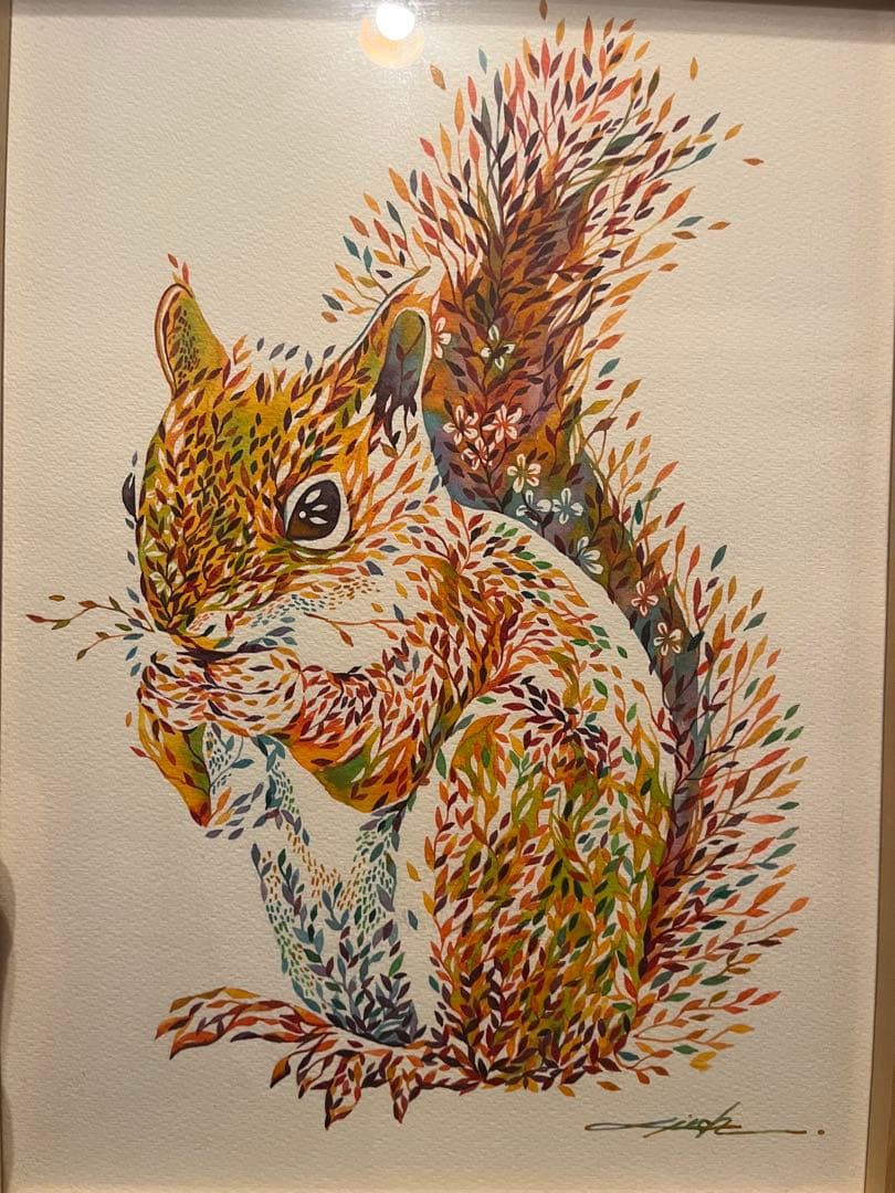 ニホンリス　　原画　作品名タケダヒロキ