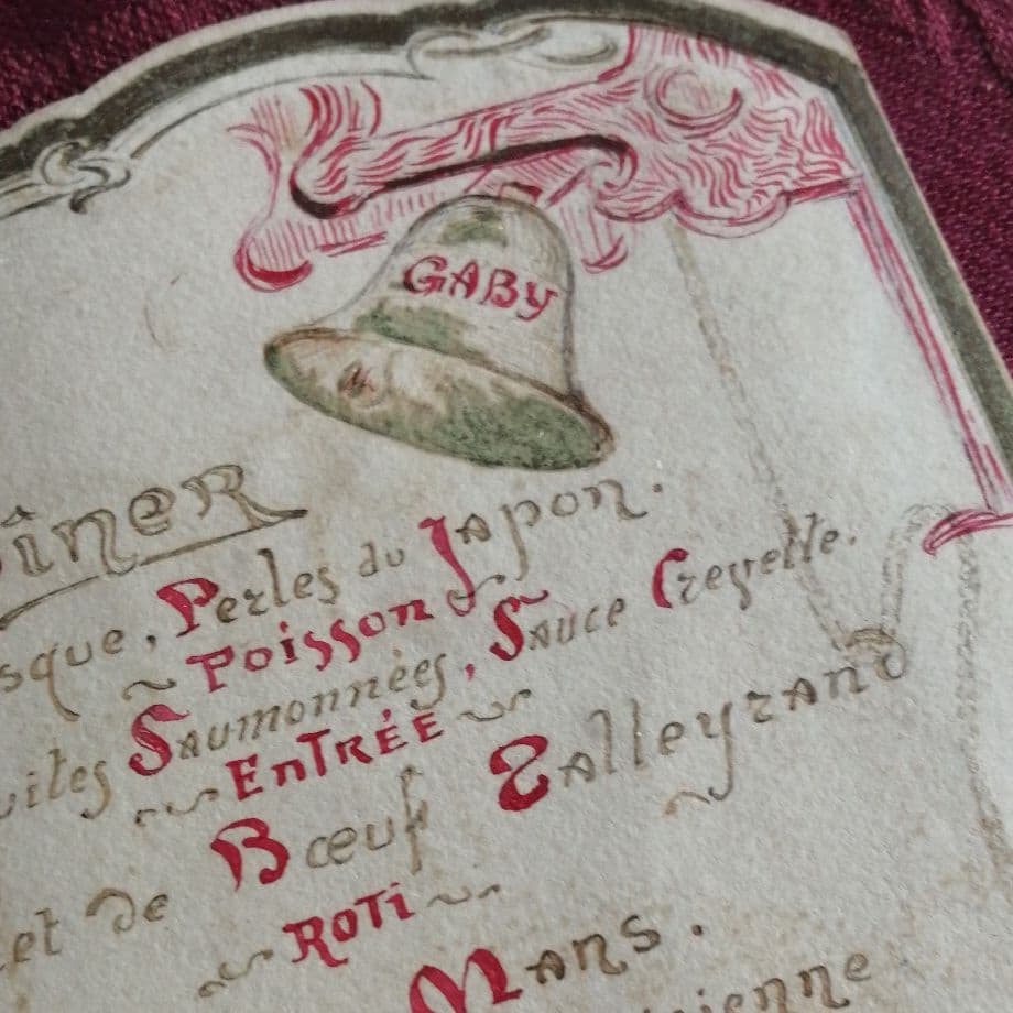 アンティーク　メニュー　MARIAGE