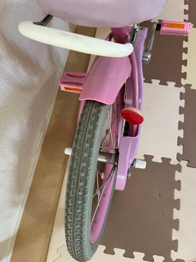 ぼんぼんリボン　自転車　18インチ　子供　ピンク　幼児用自転車
