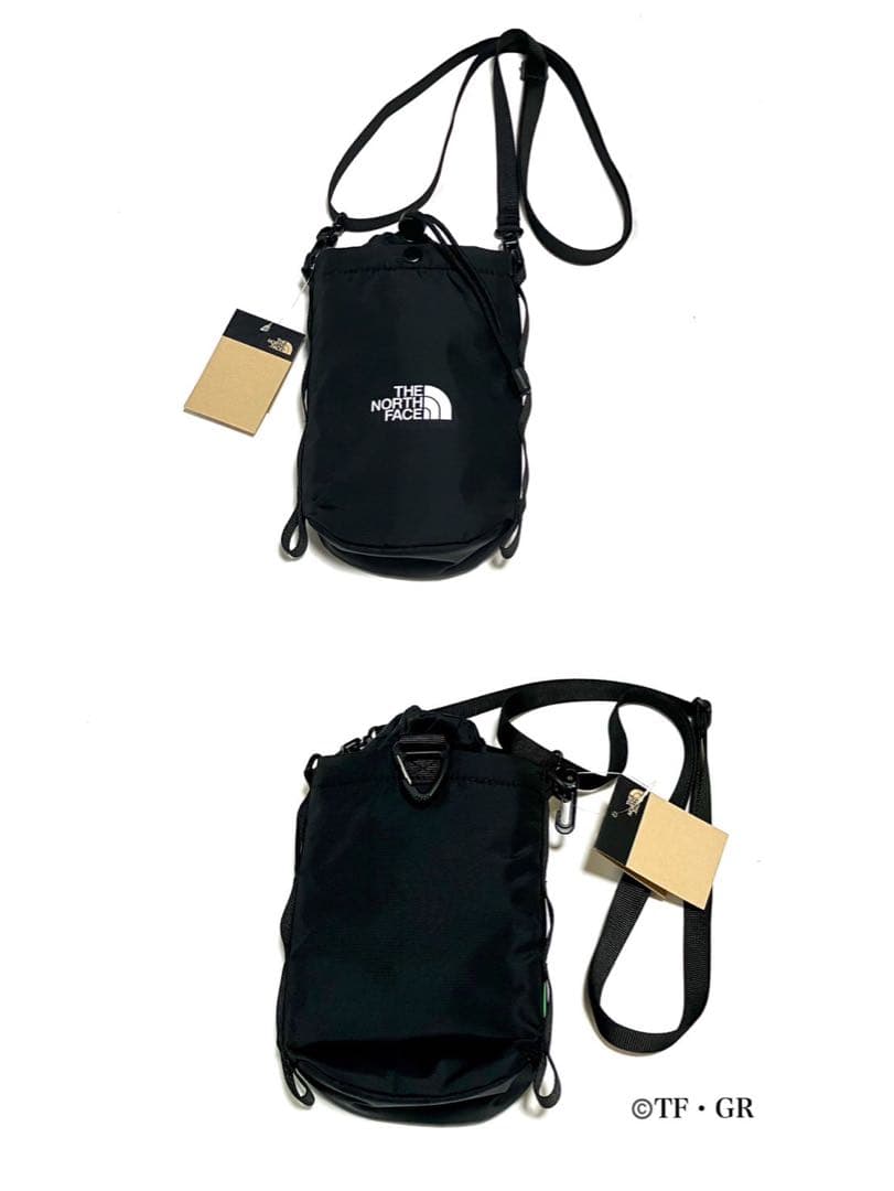 3点セット ノースフェイス マルチボトルバッグ ポーチ ブラック色 アウトドア