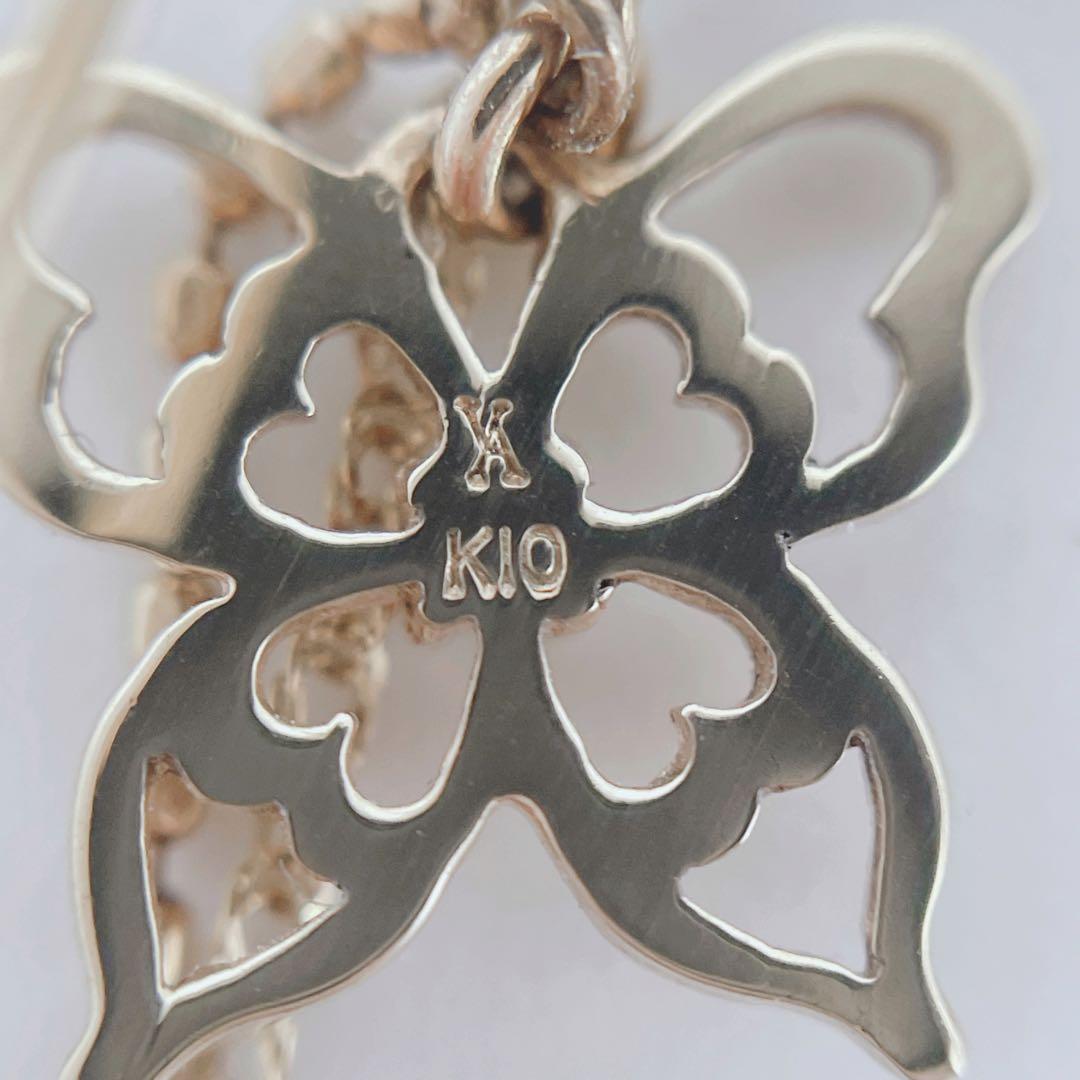 you♡様:::ヴァンドーム青山 K10 ダイヤモンド バタフライ ロングピアス