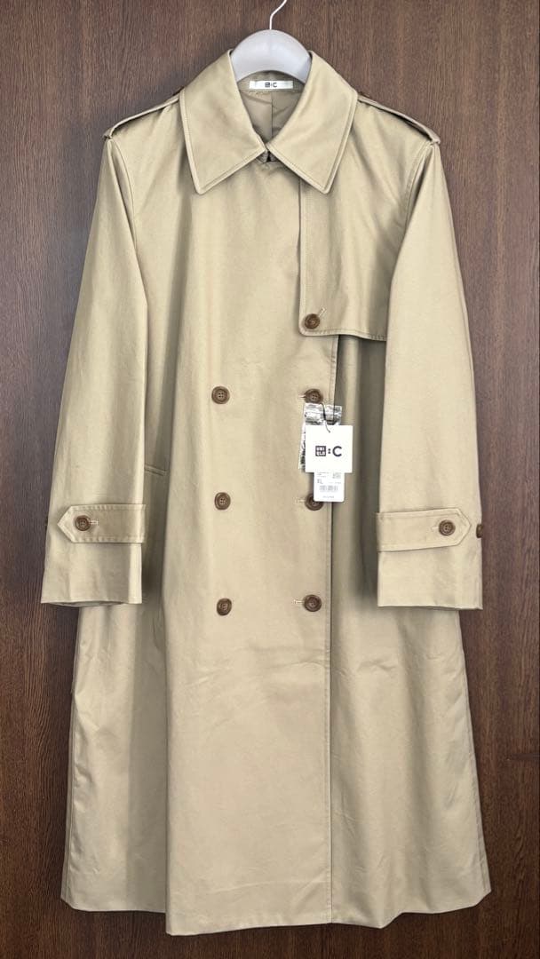 新品タグ付き UNIQLO トレンチコート ベージュ XL