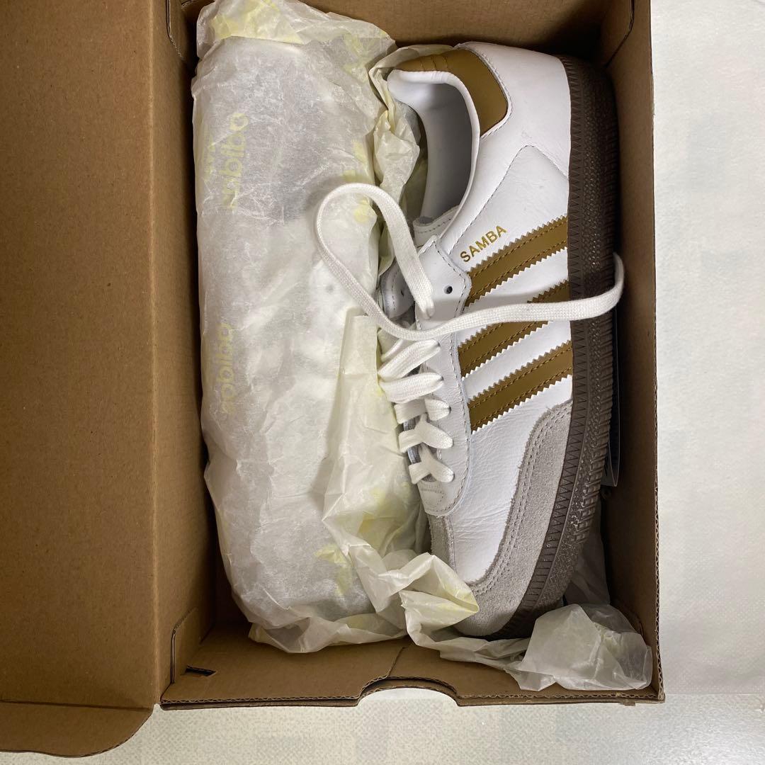 IENA adidas サンバOG ホワイト ホワイト ベージュ 24.5