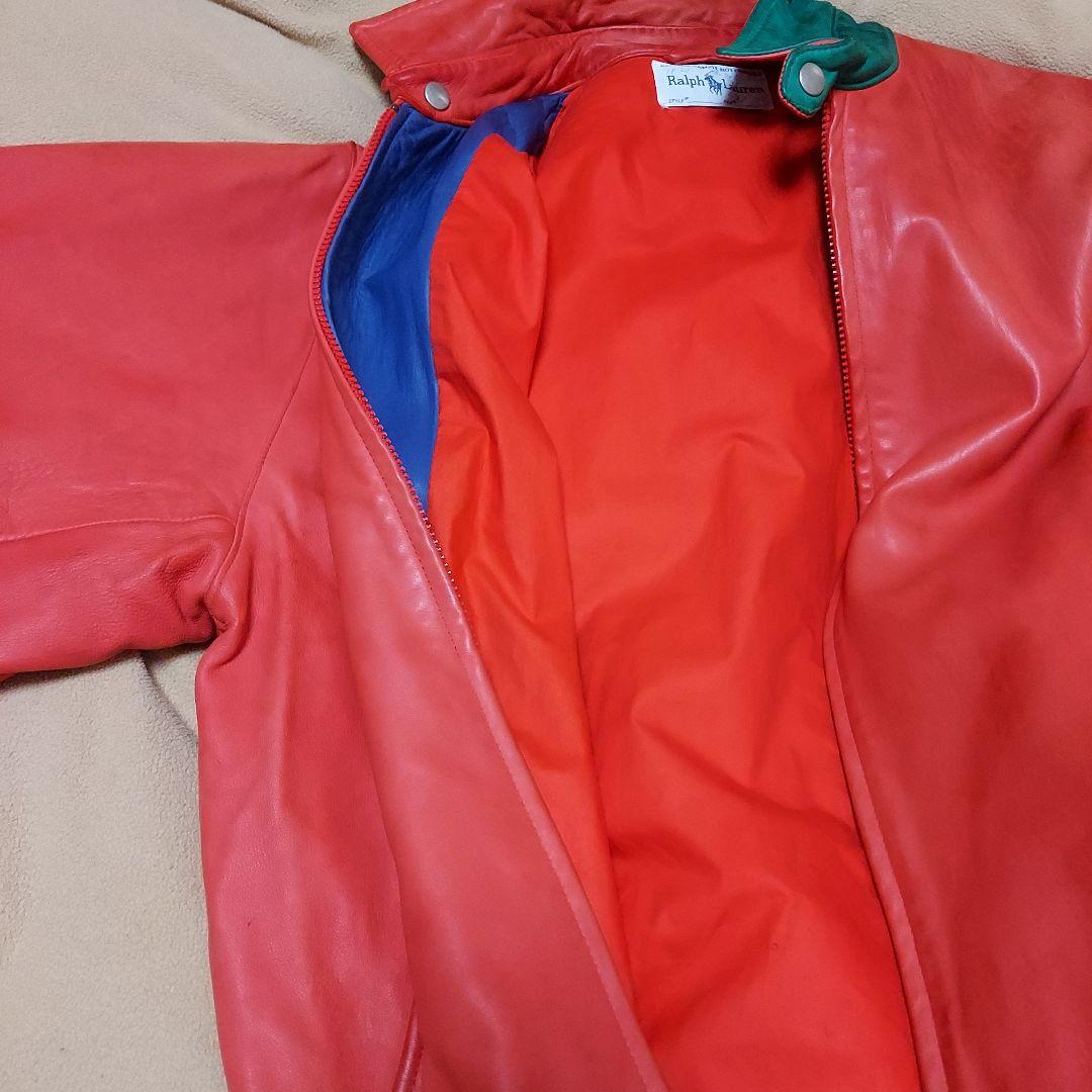 ♥️Ralph Lauren オレンジ レザージャケット