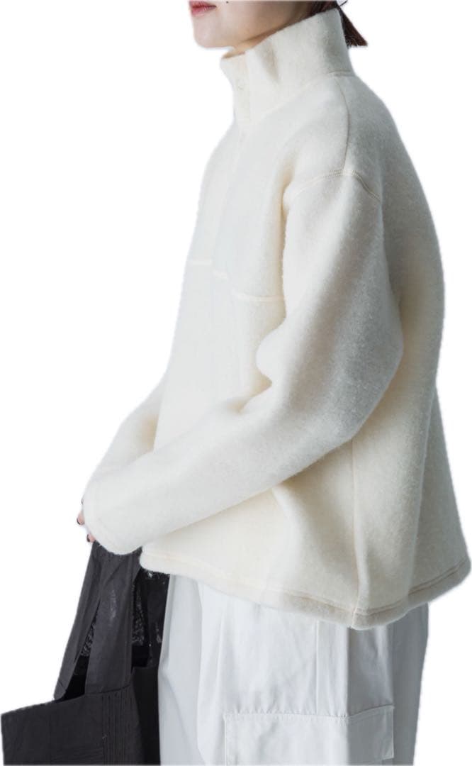 【かぐれ】ウールコットンフリースプルオーバー