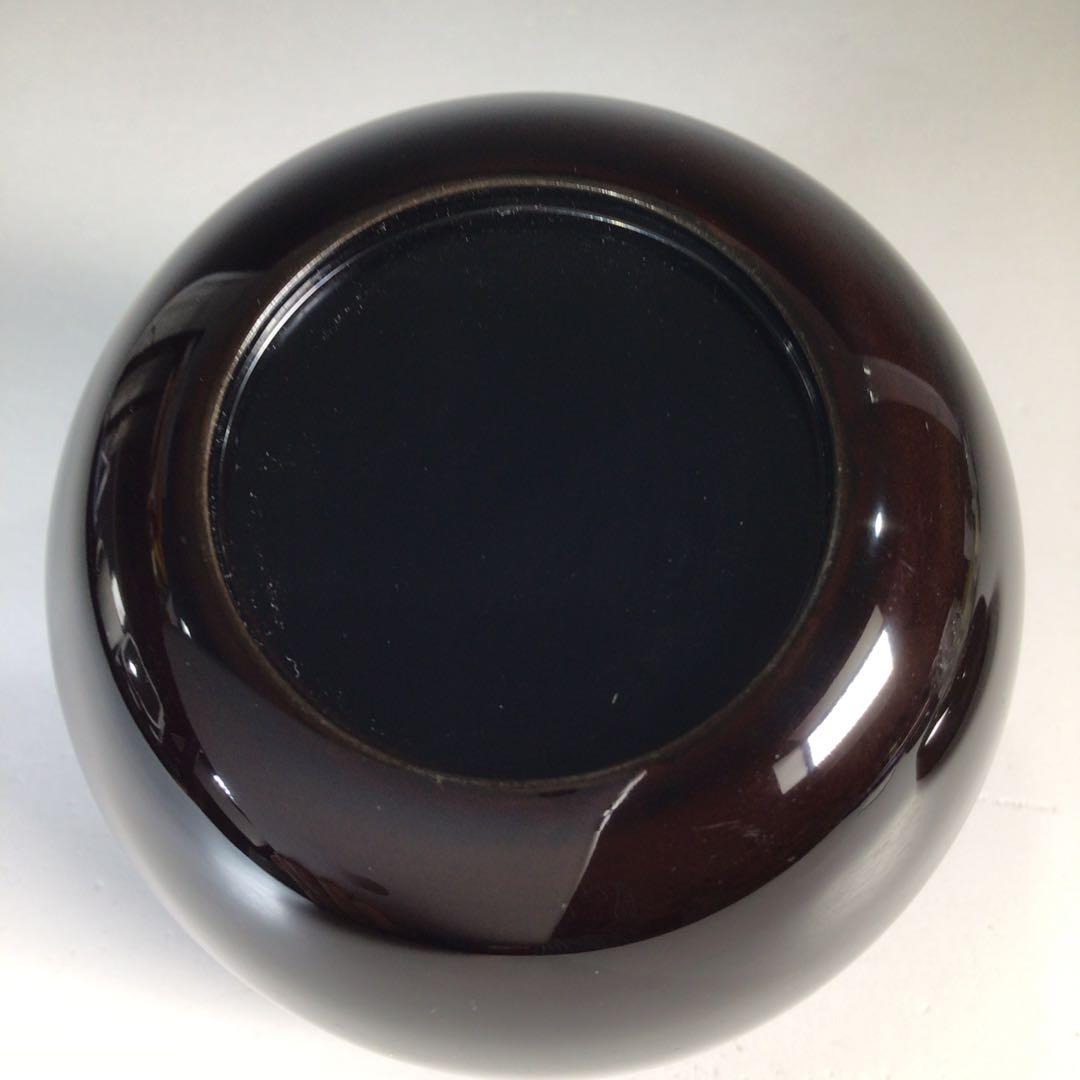 Ｎ７２８　棗　『岡本漆専堂作』『八幡宗豊　文字』『菊薫』『大棗』　共箱　茶道具