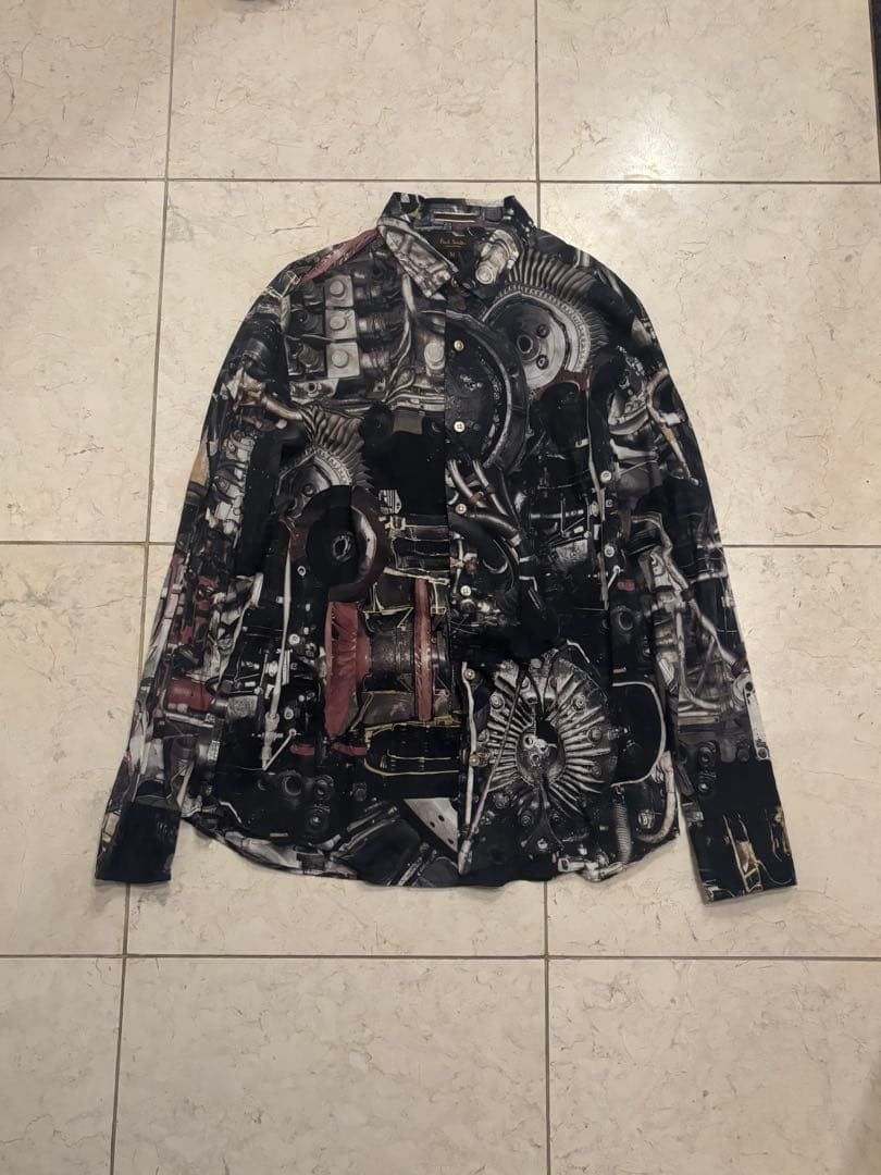 Paul Smith COLLECTION エンジン メカニカル総柄シャツ