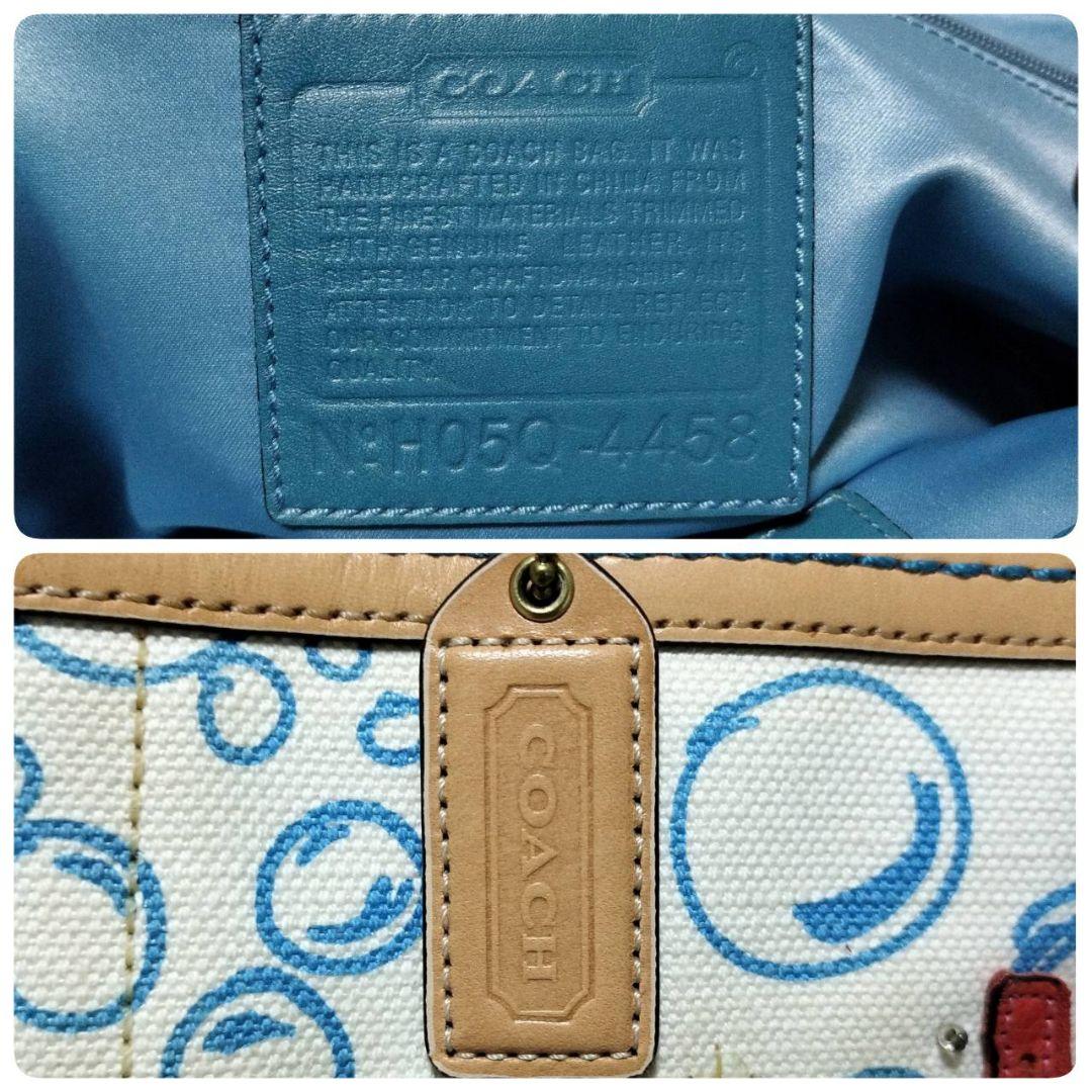 【限定品】 希少 COACH トートバッグ アプリック 海モチーフ Y2K 海