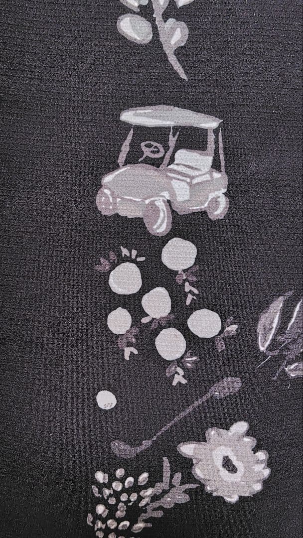 パーリーゲイツ　レディース水彩風 プリント 半袖ポロシャツ　サイズ2