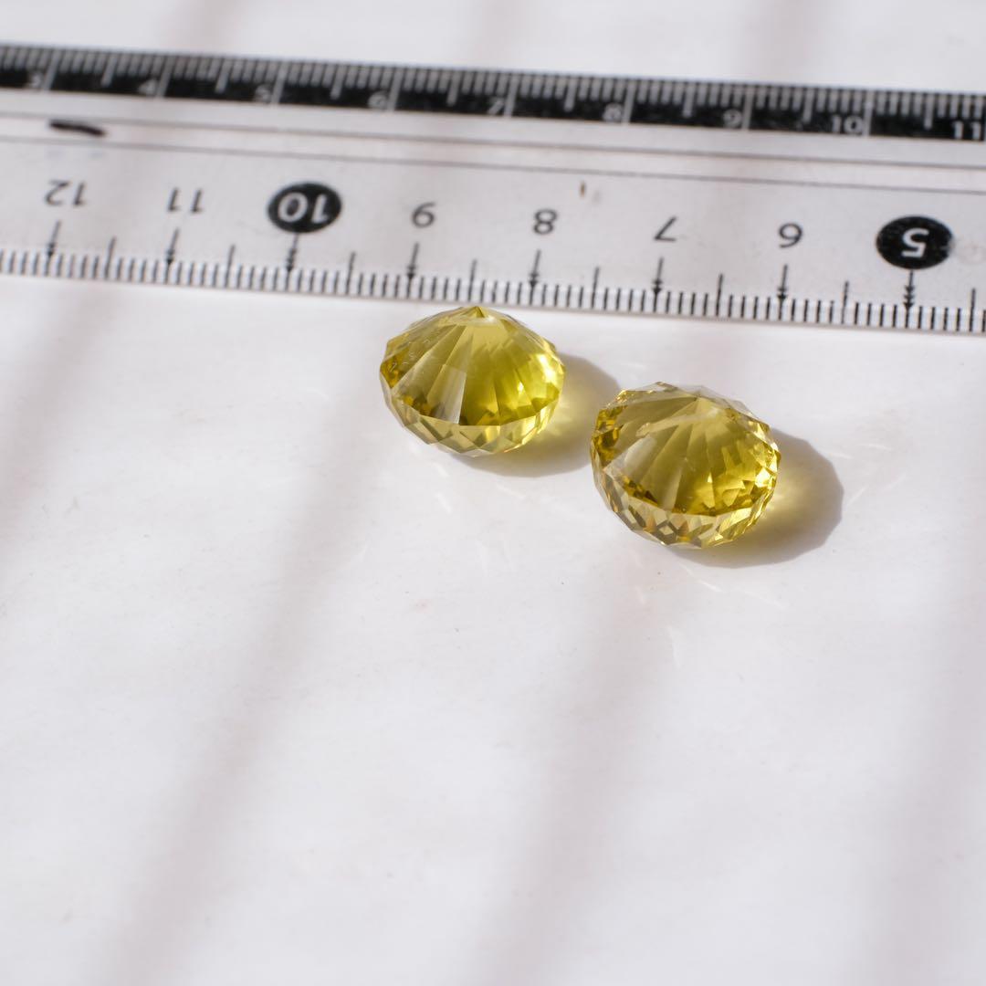 maumaumau14kgfピンクアメジストコンケーブカットピアス