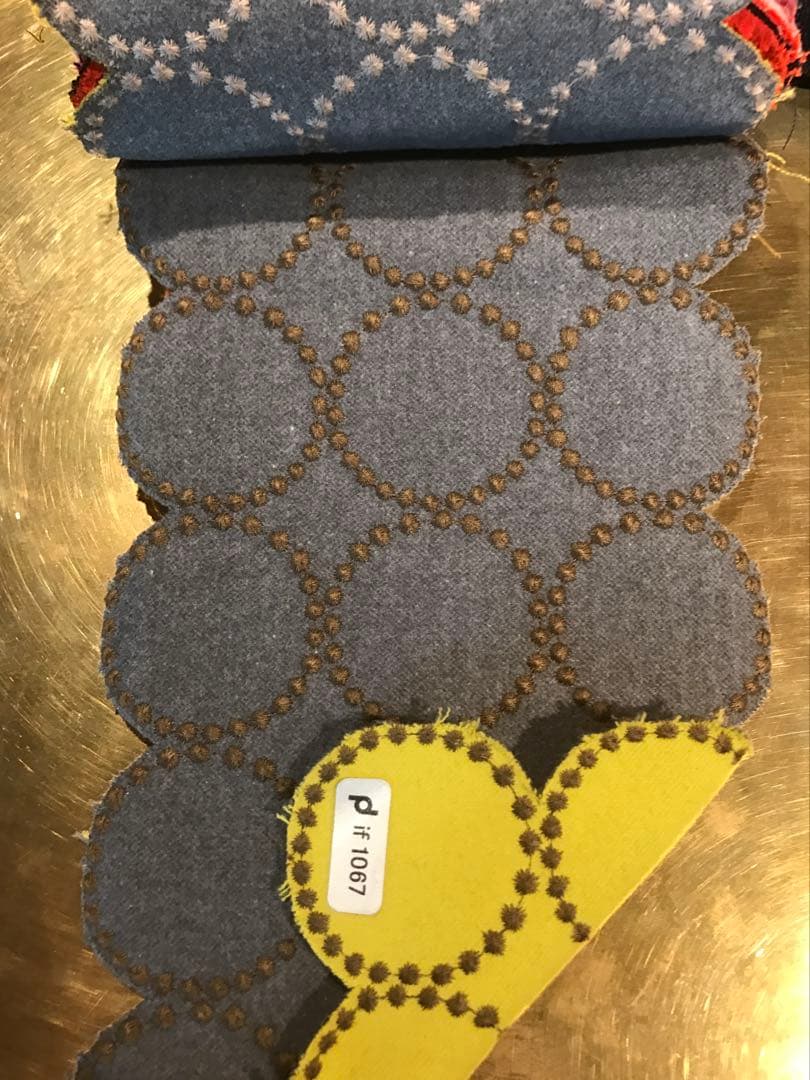 ヨッシーさん専用 ミナペルホネン ハンドメイド ラウンドスツール タンバリン