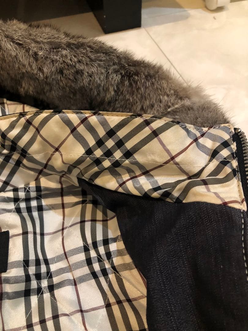 T*A様 バーバリーブラックレーベル　ホワイト羊革レザージャケット