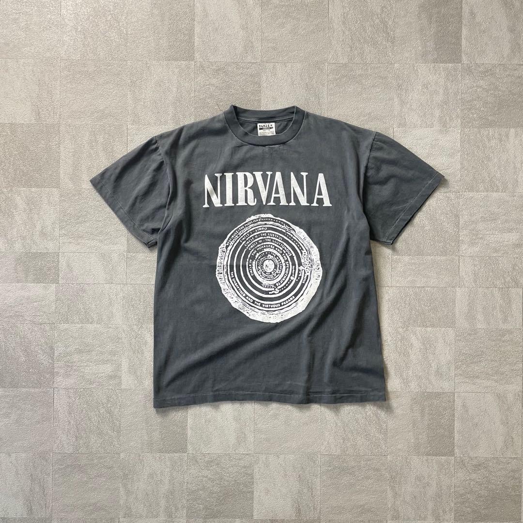 トップス NIRVANA s/s fade band t-shirt black l