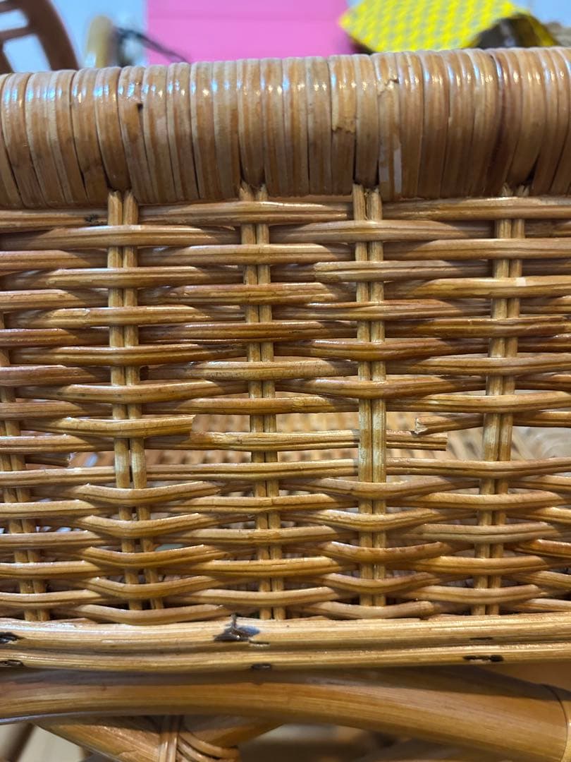 コイズミ　ラタン　ランドリーラック　ランドリーバスケット　脱衣籠