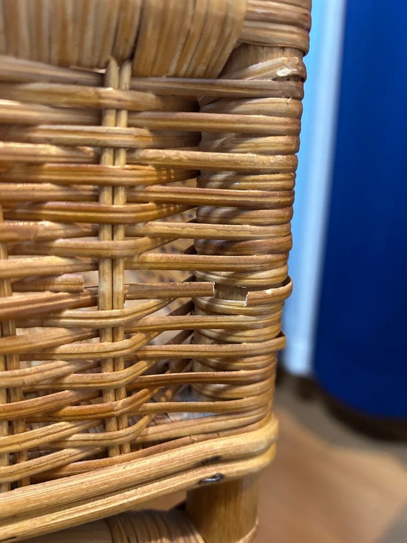 コイズミ　ラタン　ランドリーラック　ランドリーバスケット　脱衣籠