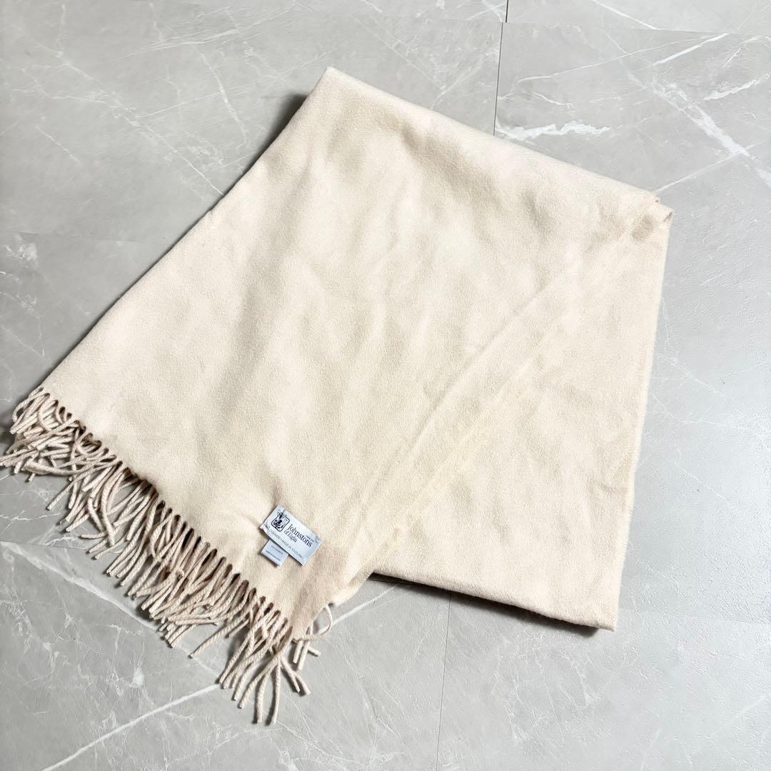Johnstons of Elgin 　カシミヤ100％ 大判　ストール