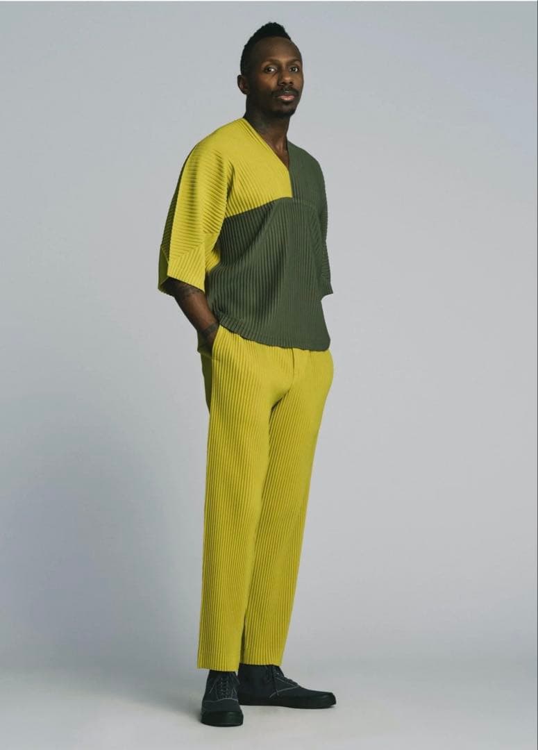 iseeymiyake イッセイミヤケ HOMME PLISSE プリーツ 緑