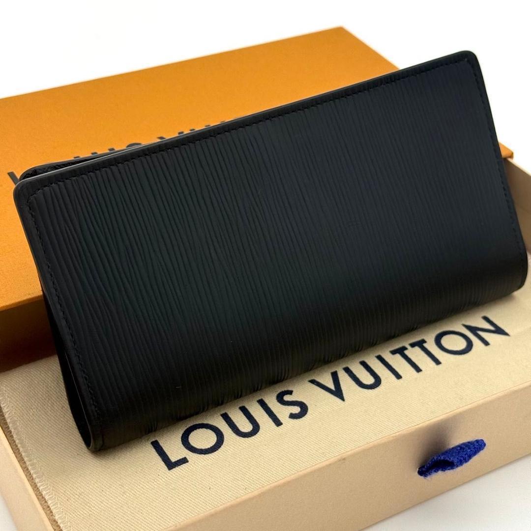 【最高級美品】ルイヴィトン エピ ノワール ポルトフォイユブラザ ２つ折り財布