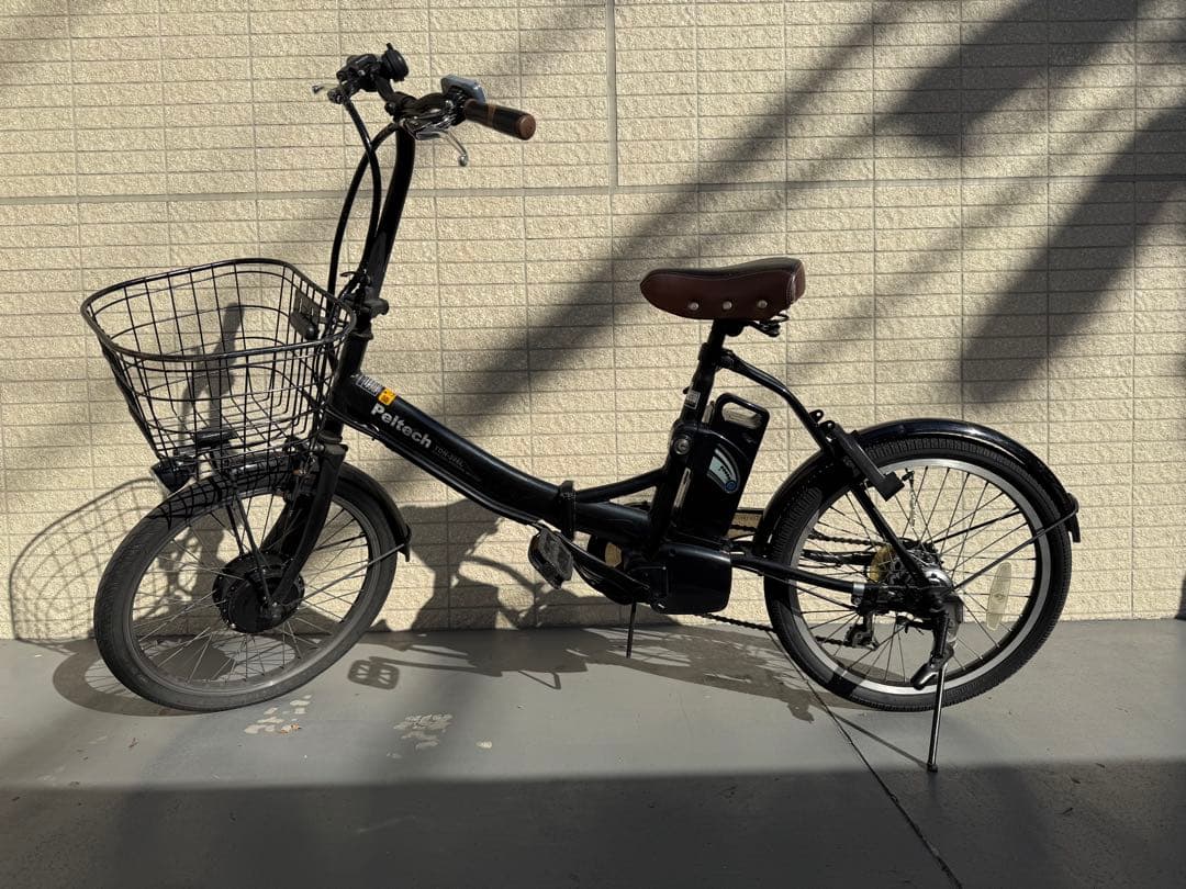 ペルテック電動アシスト自転車 TDN-206L ブラック 6AH