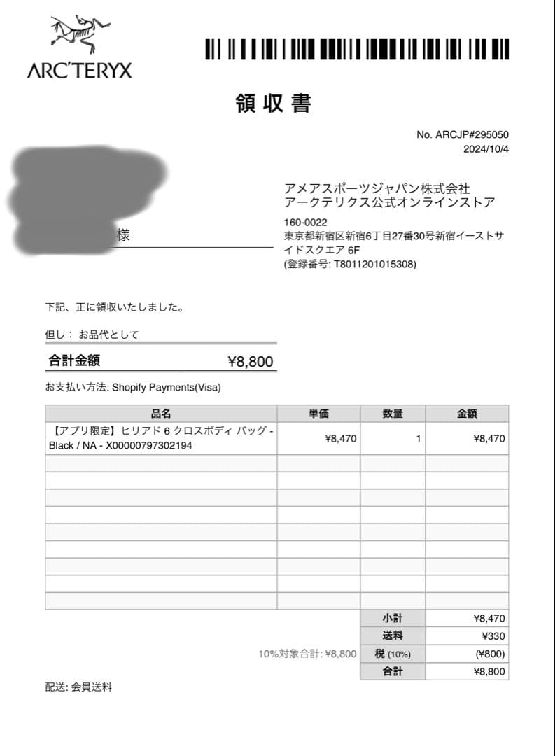 アークテリクス ARCTERYX ヒリアド6クロスボディ バッグ