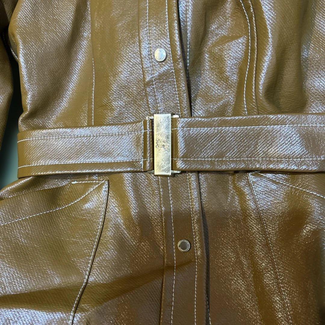 Burberry Blue Label ブラウンジャケット ウエストベルト付き